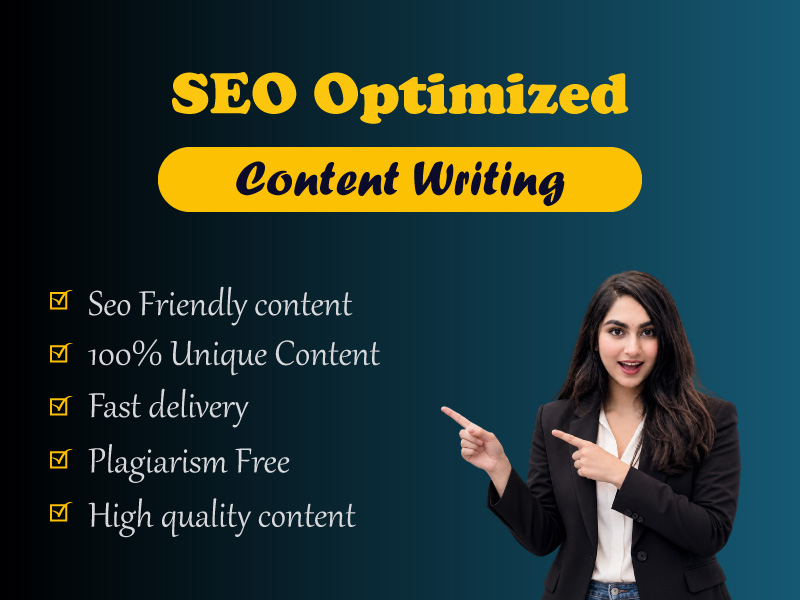 I will provide High-Quality and 100 Unique SEO Optimi...
