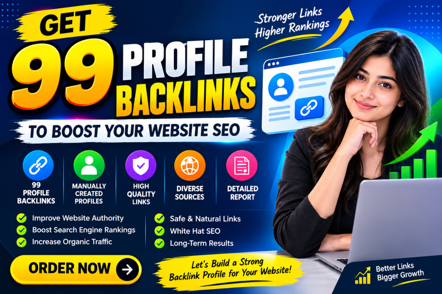 I Will Build 99 High Quality Profile Backlinks for SE...