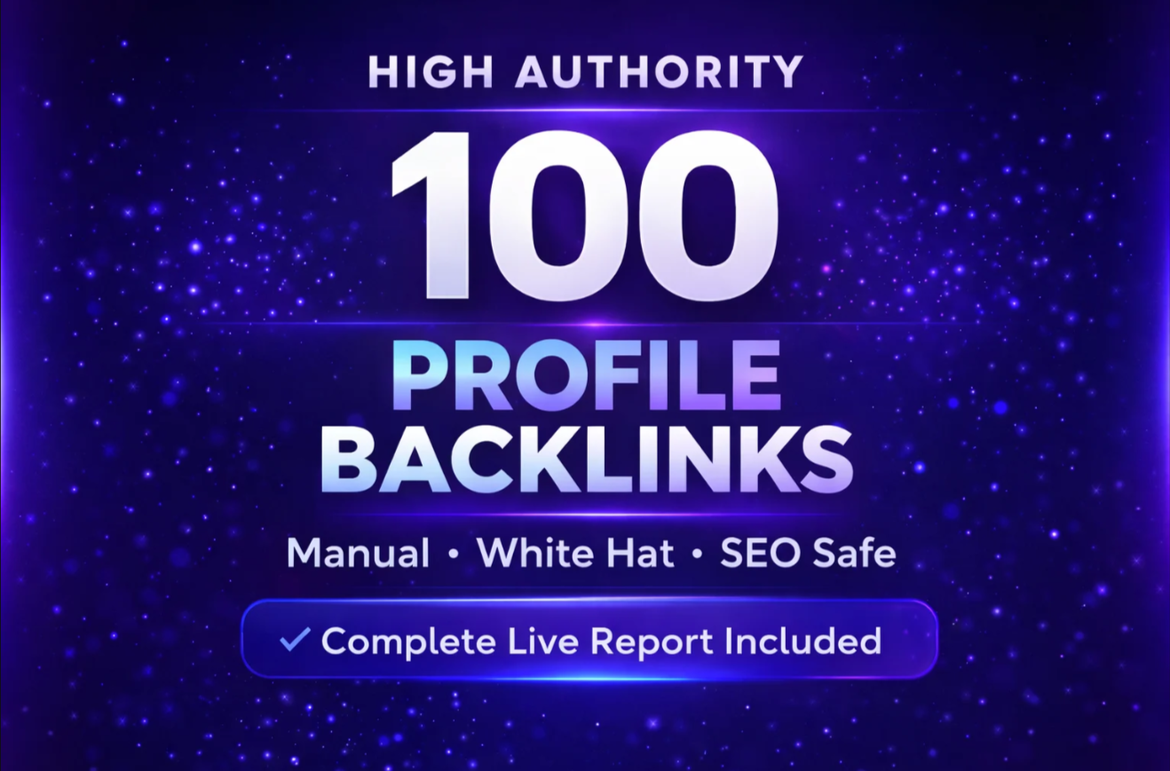 100 High Manual Profile Backlinks for Better SEO Rank...
