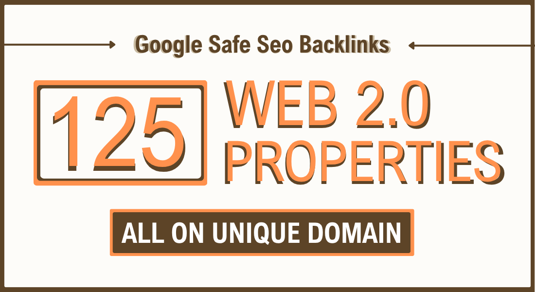 BOOST YOUR WEBSITE On Top with 125 WEB 2.0 PROPERTIES...