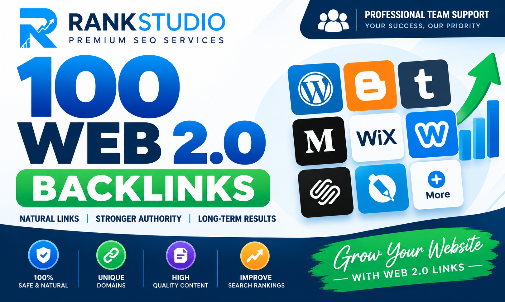 I Will Build 100 High Quality Web 2.0 Permanent Backl...