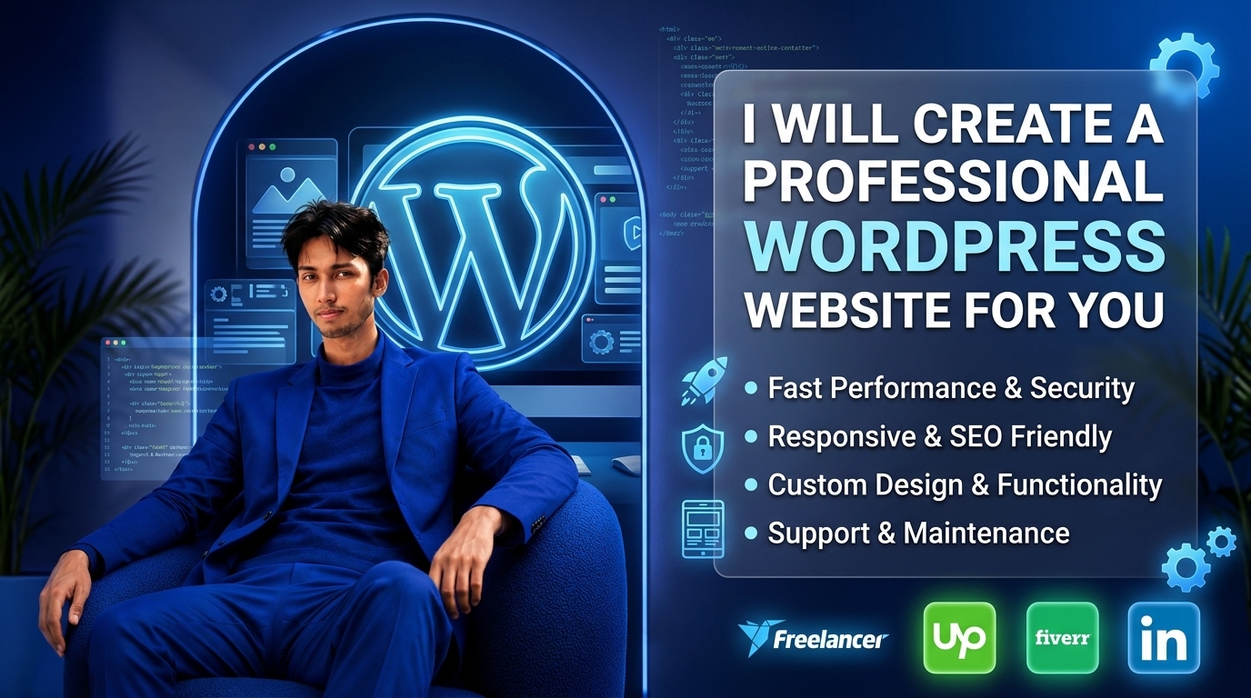 I create a professional WordPress website for your bu...