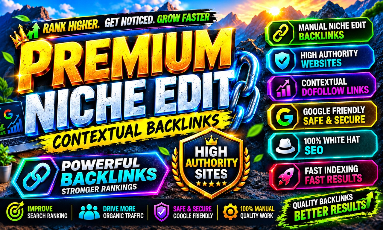 Get 5 Premium Niche Edits links Manual Contextual Do ...