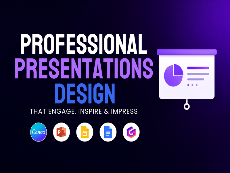 I will design professional PowerPoint, Canva and Gam...