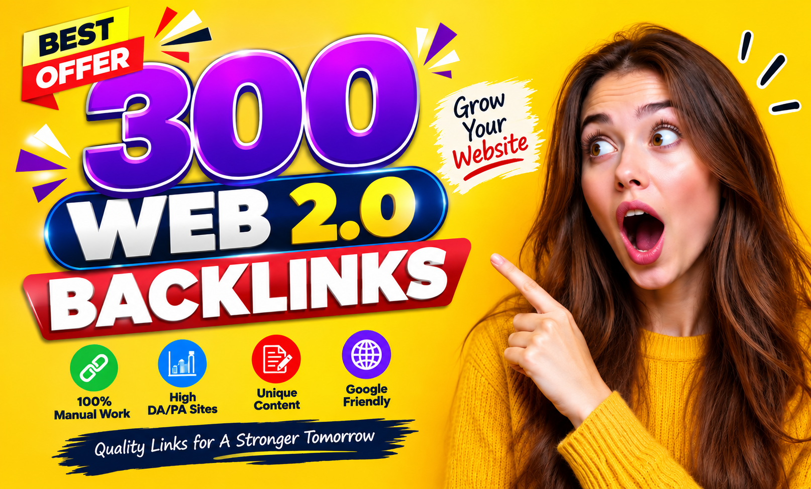 300 Web 2.0 Backlinks High Authority Manual White Hat...