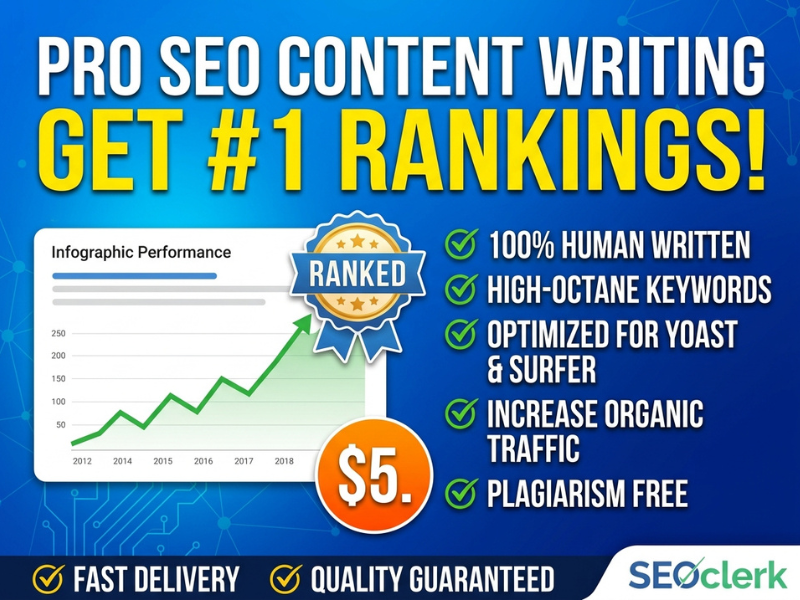 I Will Write High Quality SEO Content for Your Websit...
