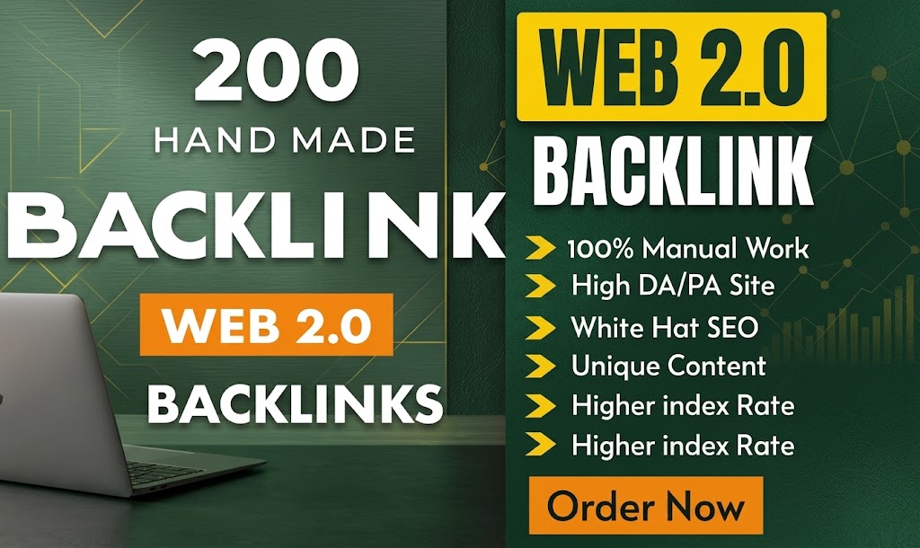 I Will Provide 200 High-Quality Web 2.0 Backlinks for...