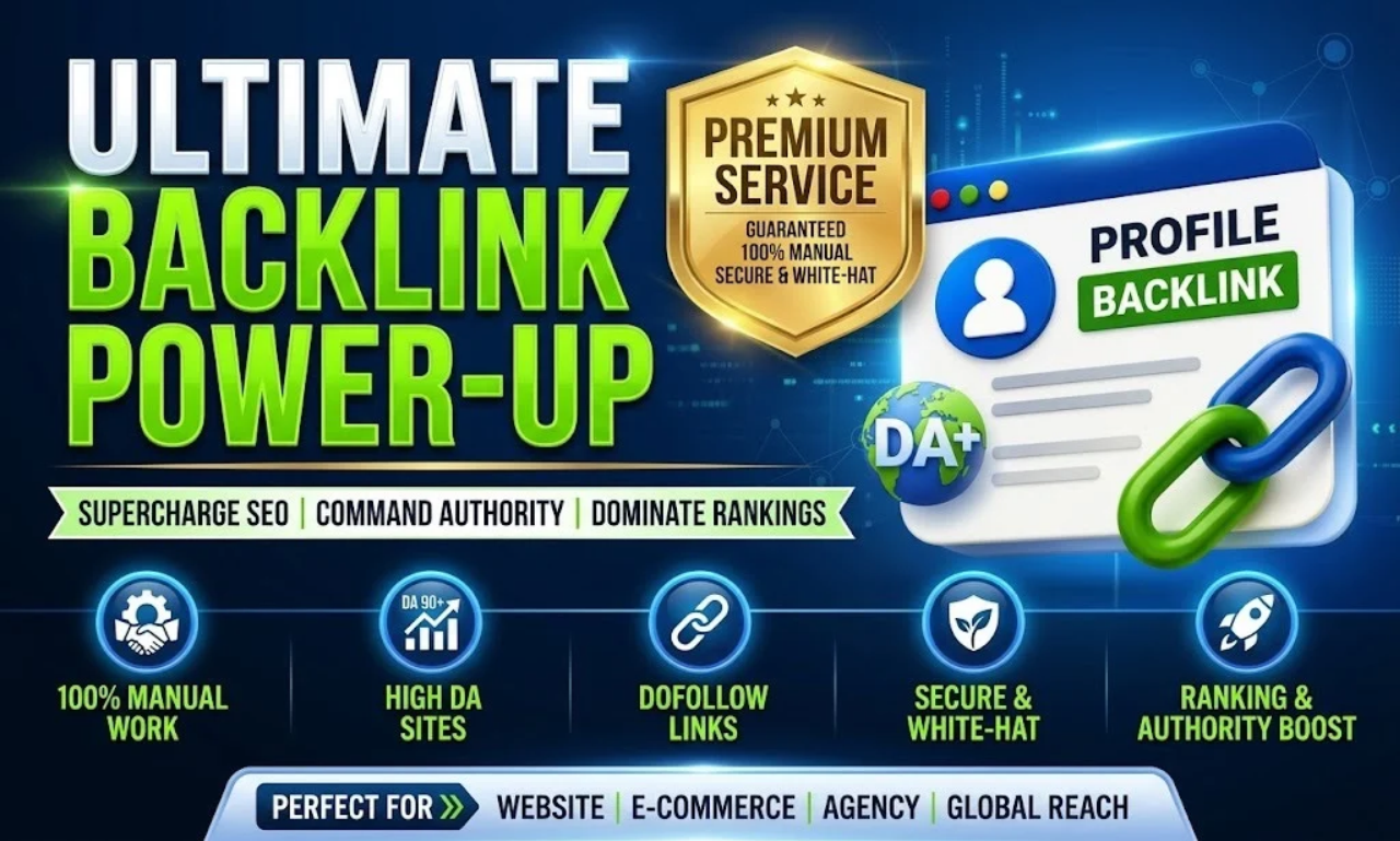 I will create 100 high DA profile backlinks and boost...