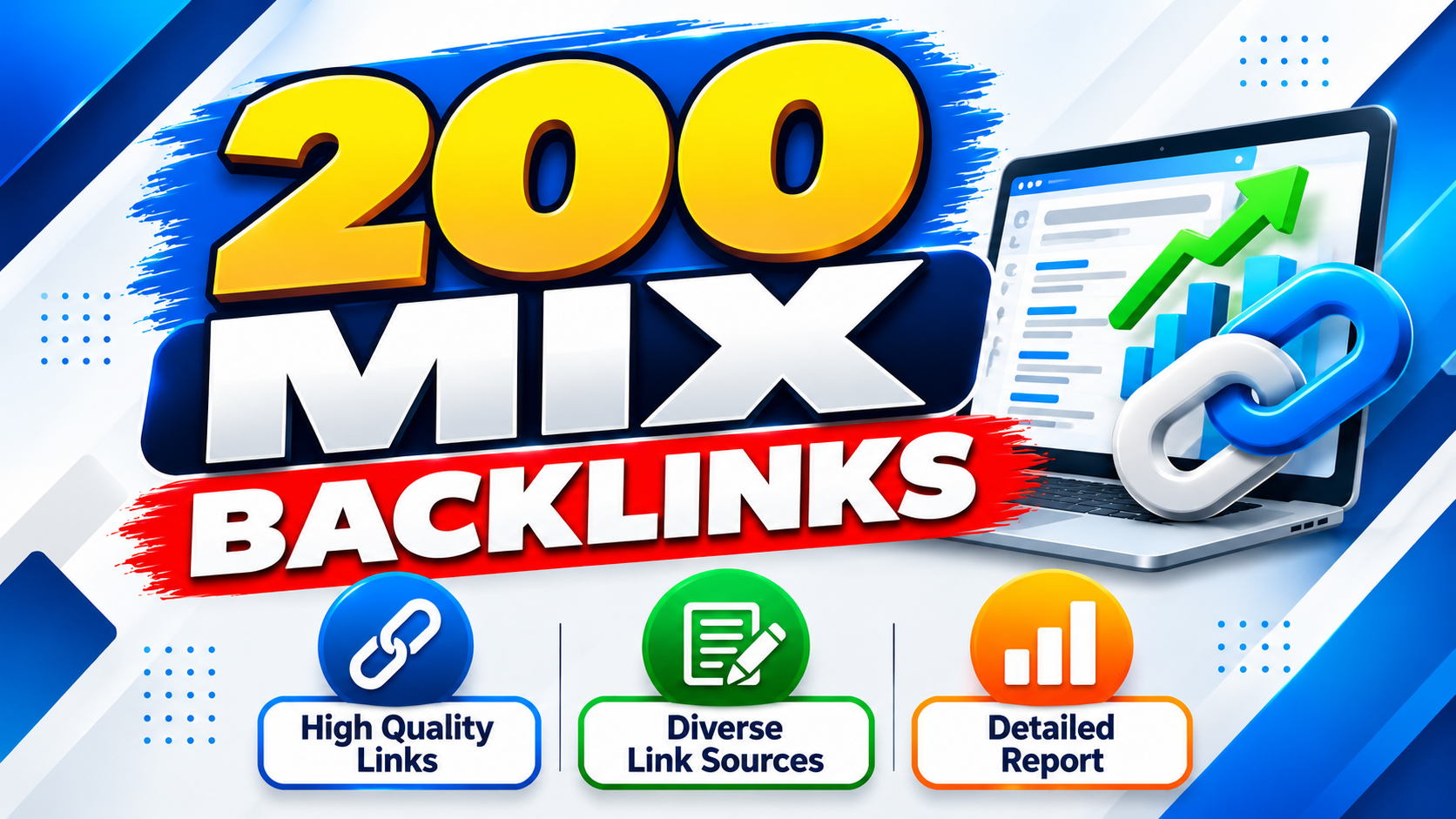 I Will Create 200 High Quality Mixed SEO Backlinks fo...