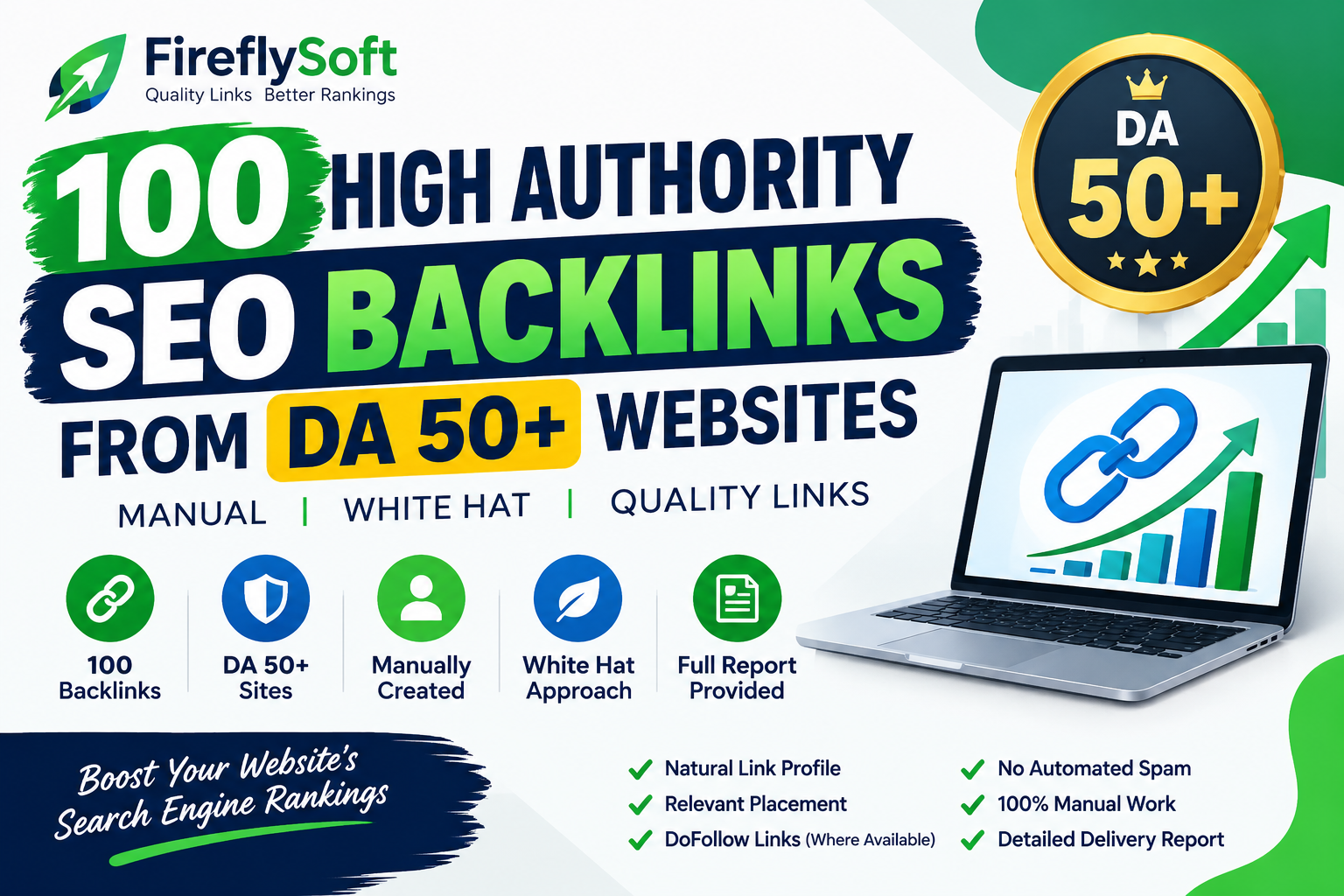 Build 100 High Authority White Hat SEO Backlinks From...