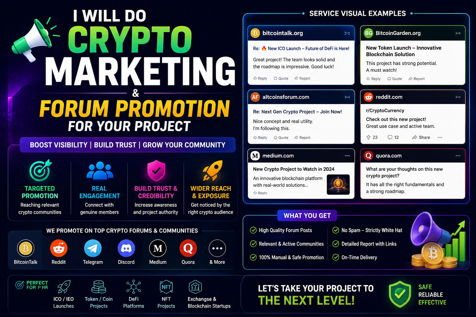 I Will Promote Your ICO, Crypto Token, NFT, and Bl...