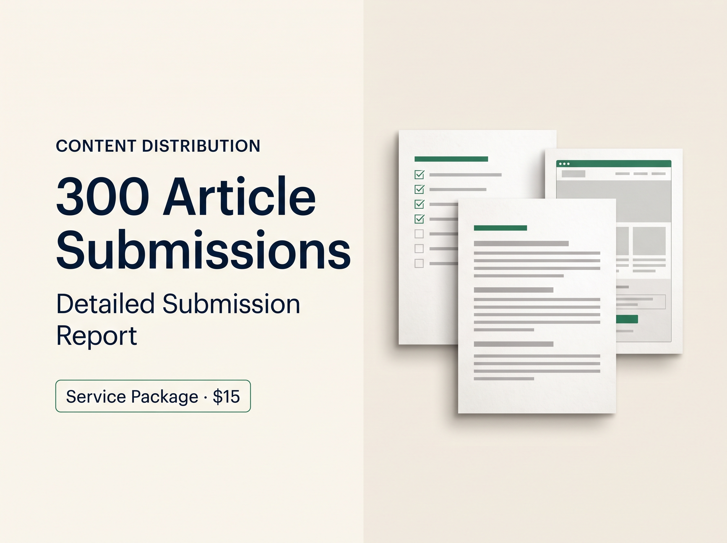 I will provide 300 article submissions with detailed ...