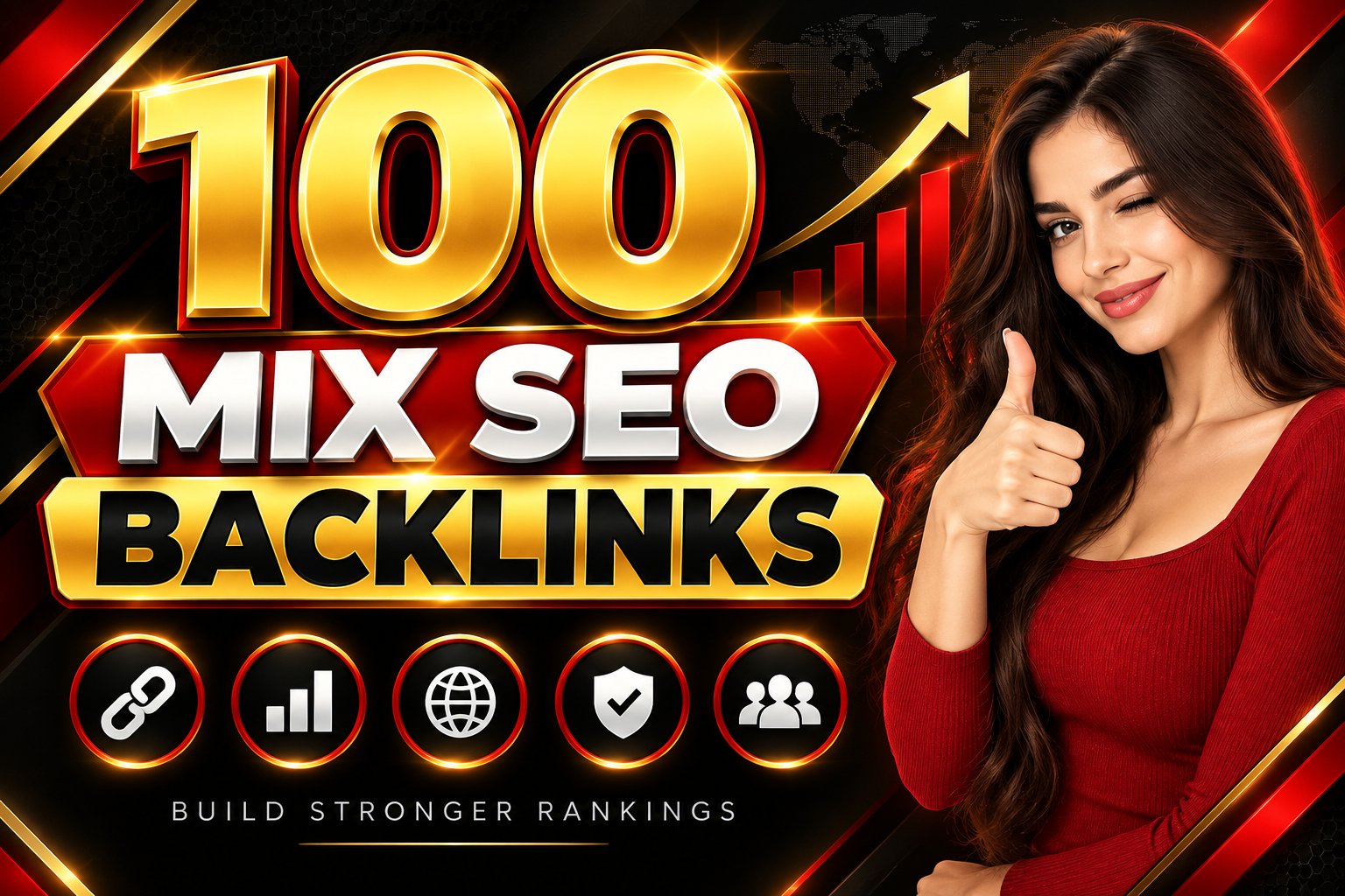 Get 100 Premium Quality Mix Seo Backlinks Package for...
