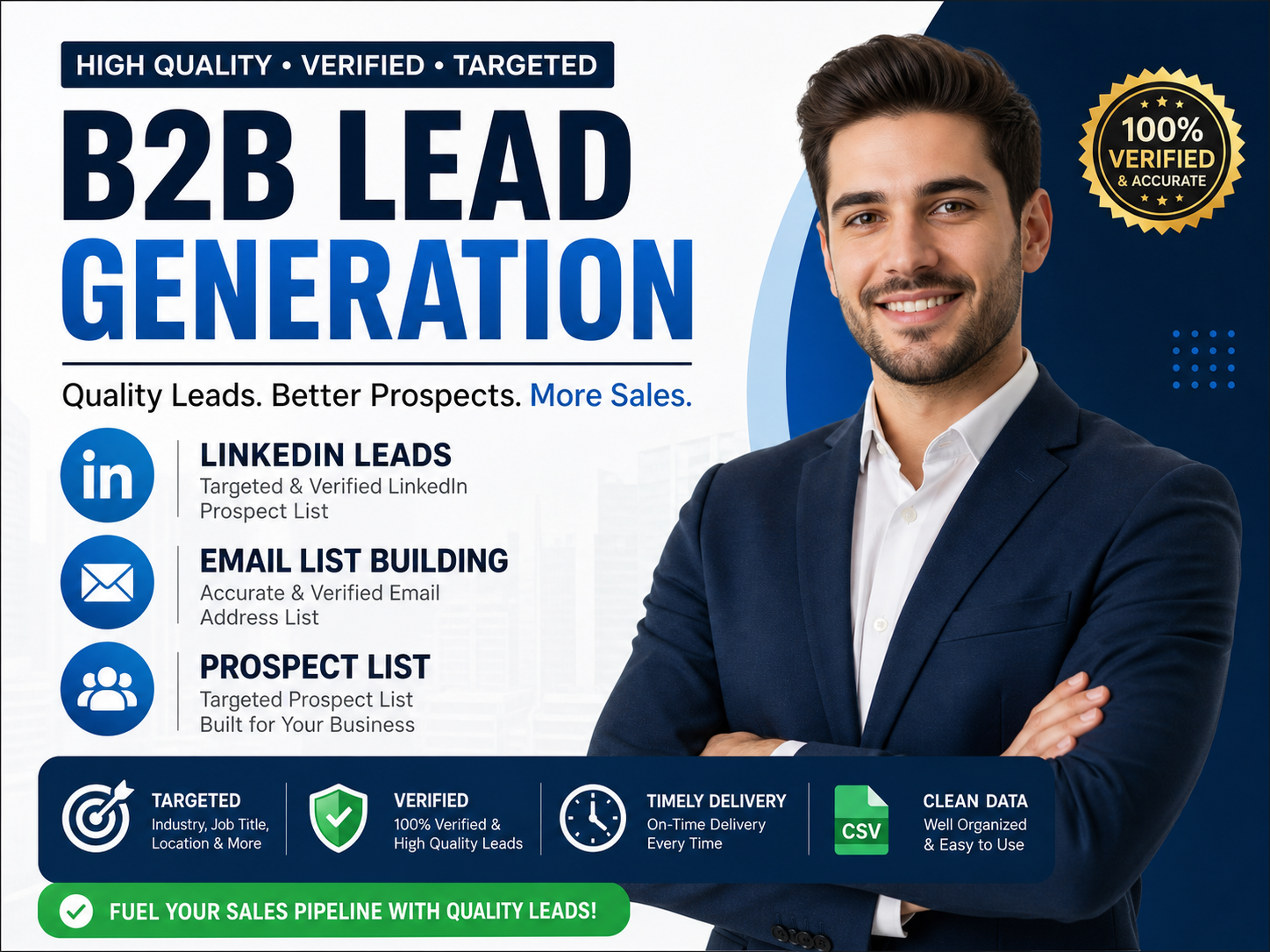 B2B Lead Generation Targeted Leads Verified Email Lin...