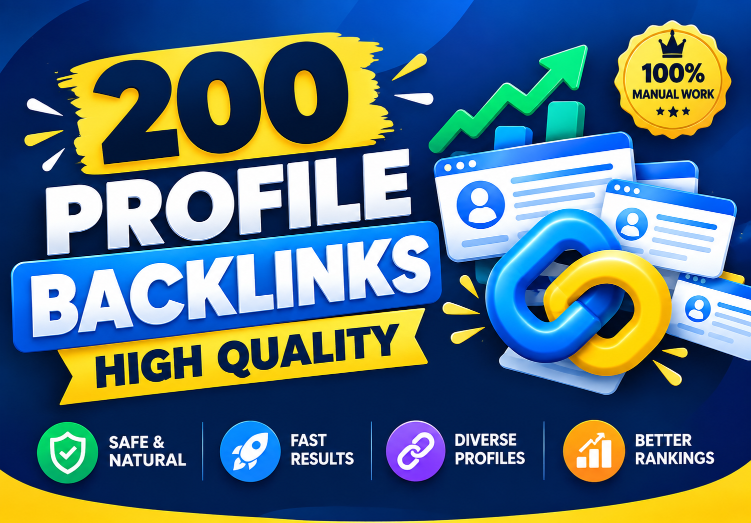 Build 200 High Quality Profile Backlinks for Your Web...