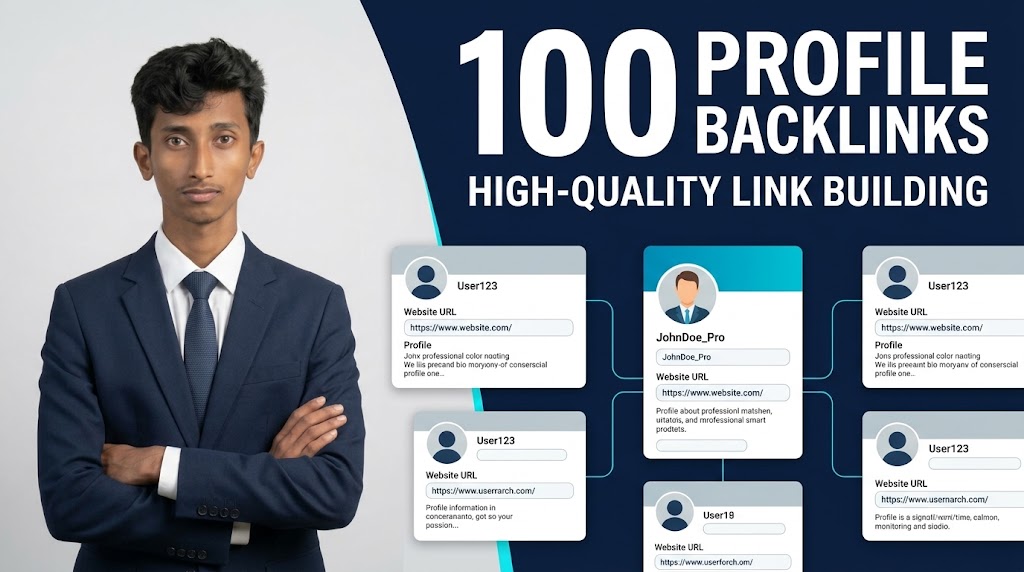 I will create 100 high-quality profile backlinks for ...