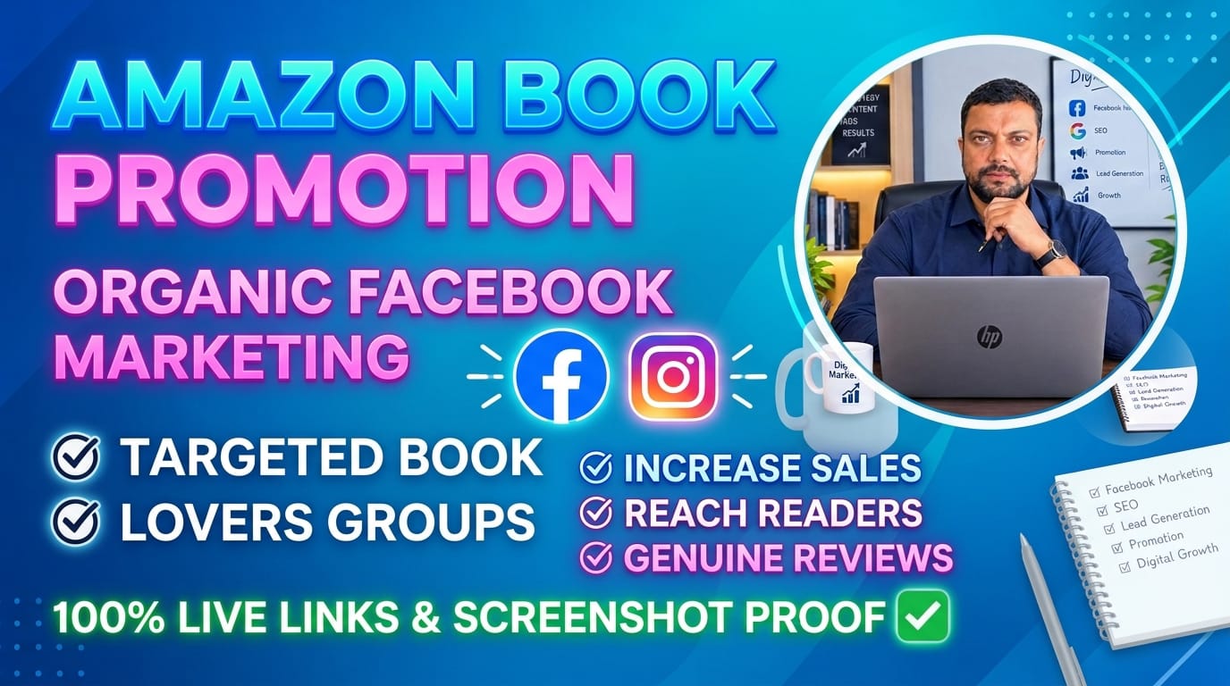 I will promote your Amazon book through targeted soci...