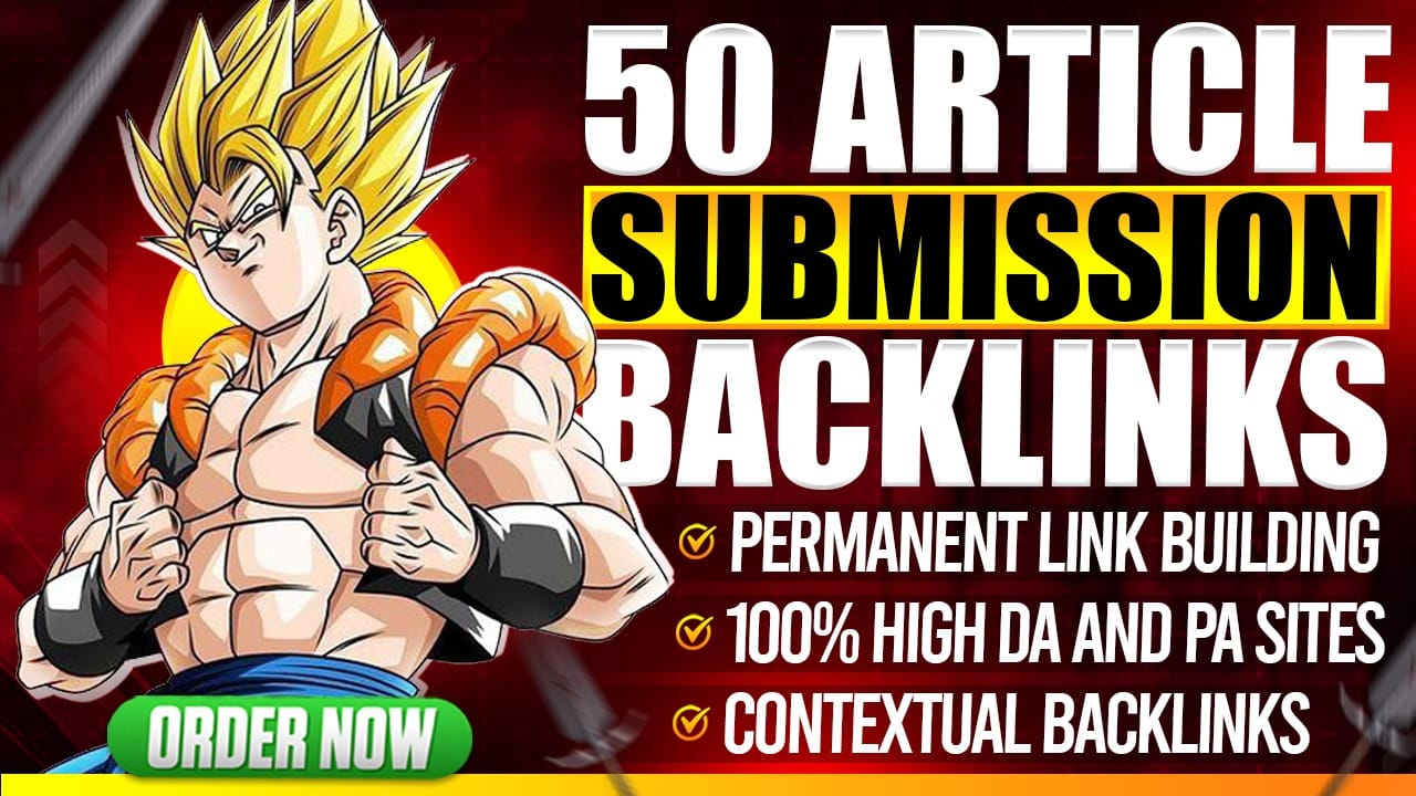 50 Manual Article Submissions With SEO Backlinks