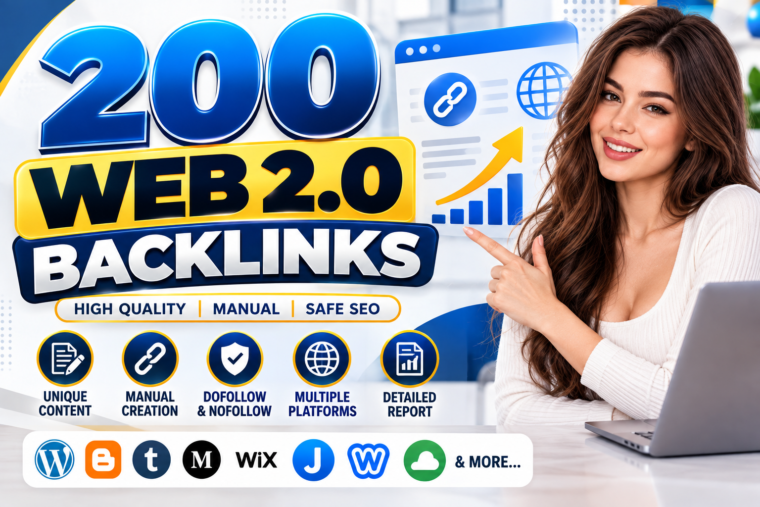 Get 200 High DA Manual Web 2.0 Backlinks with Unique ...
