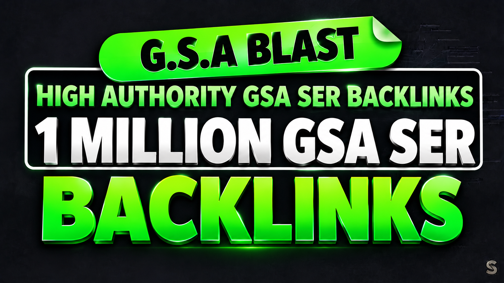 Provide 1 Million GSA SEO backlinks with detailed rep...