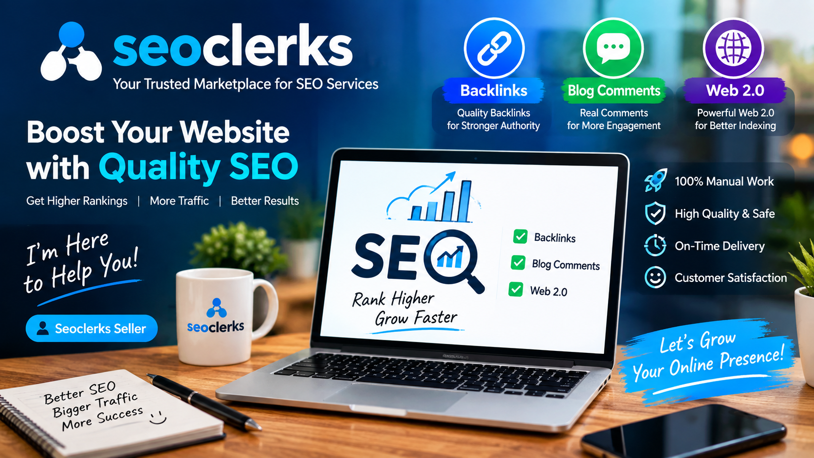 High Quality Blog Comment, Profile Backlinks & W...