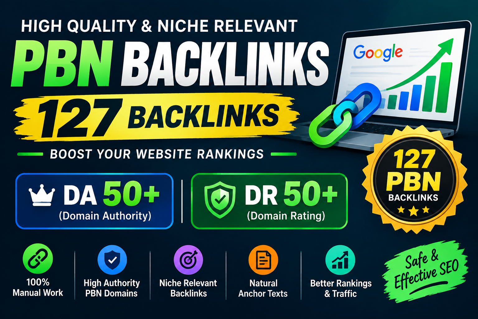 I will build 127 high quality PBN backlinks for your ...