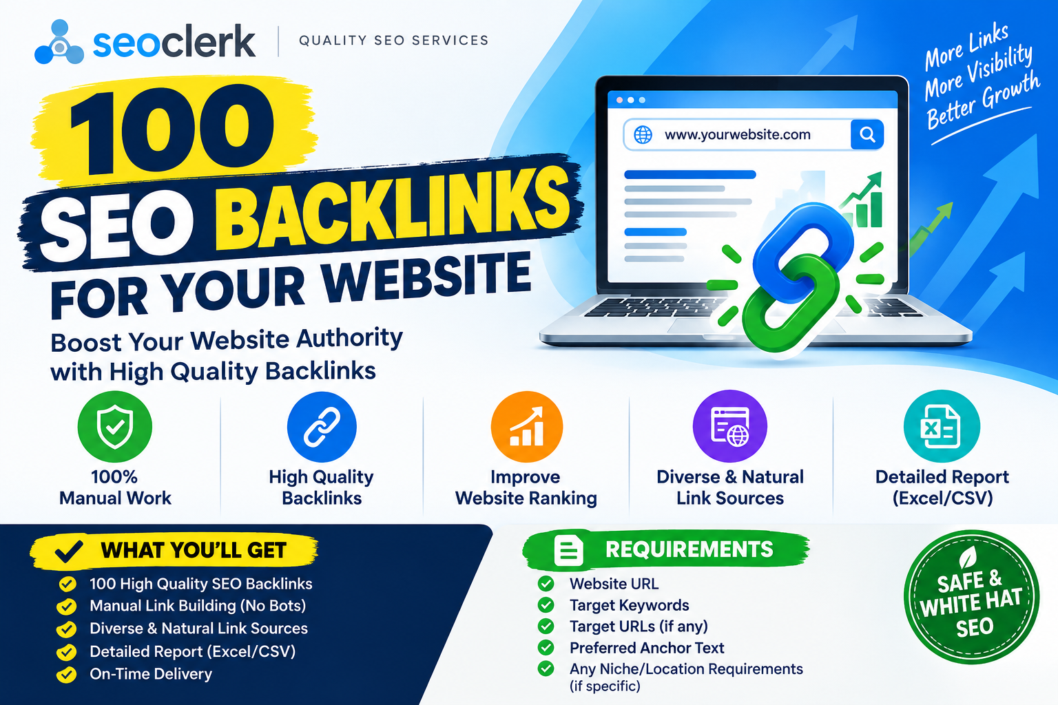 I Will Build 100 High Quality Backlinks to Improve Yo...