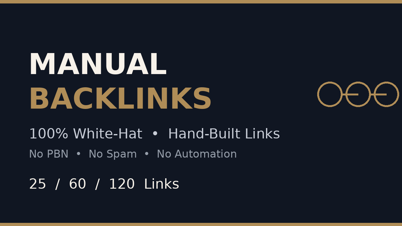 I will build 25 manual high-quality backlinks for you...