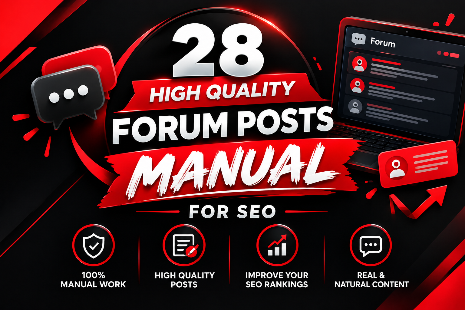 I Will Do 28 High Quality Manual Forum Posting for Yo...