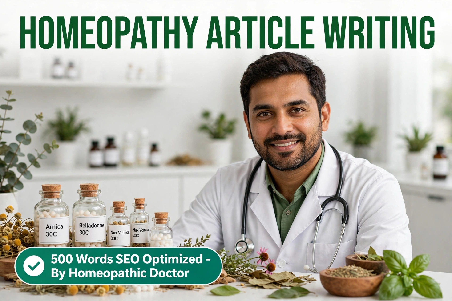write a 500 word article on homeopathy, health and n...
