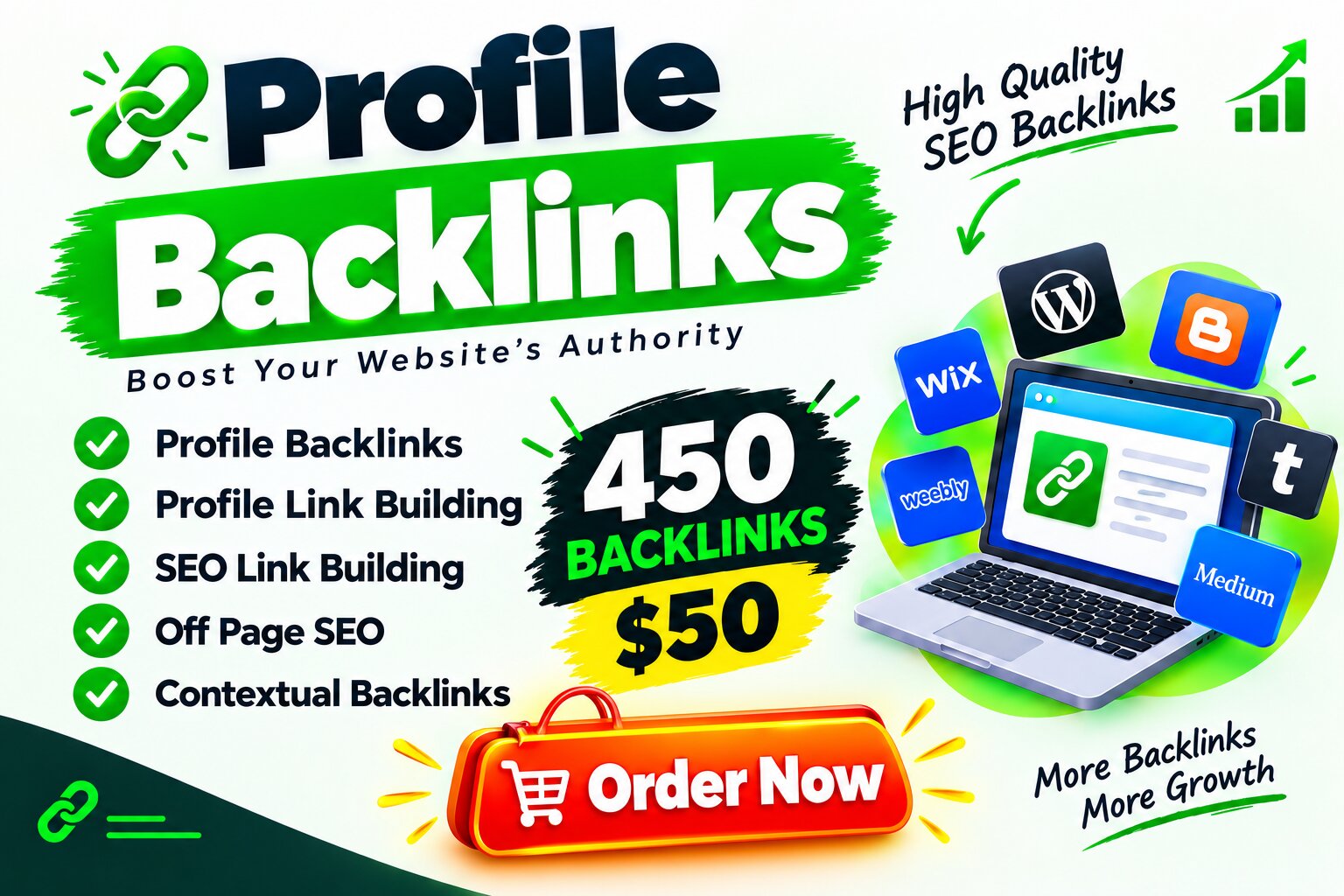 I Will Create 450 Profile Backlinks with SEO Reportin...