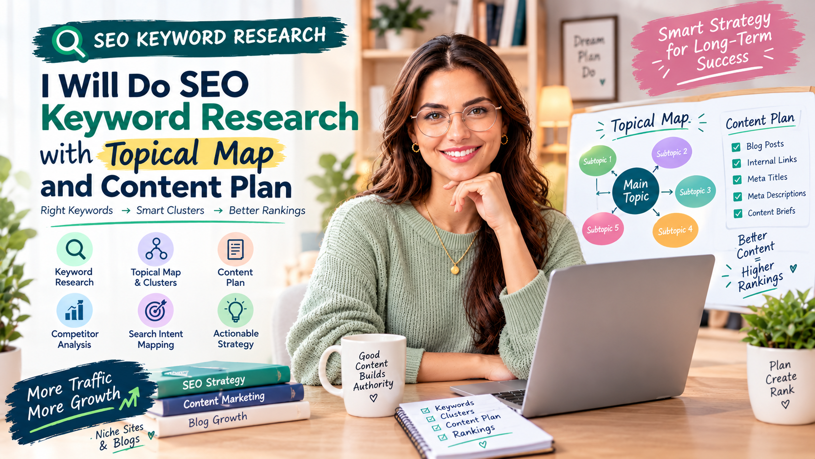 I Will Do SEO Keyword Research with Topical Map and C...