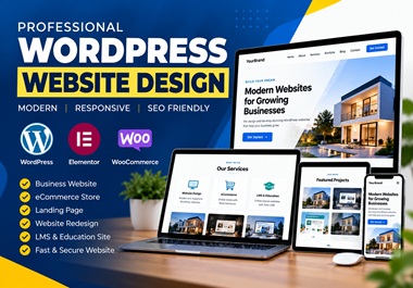 I will build a modern responsive WordPress website wi...