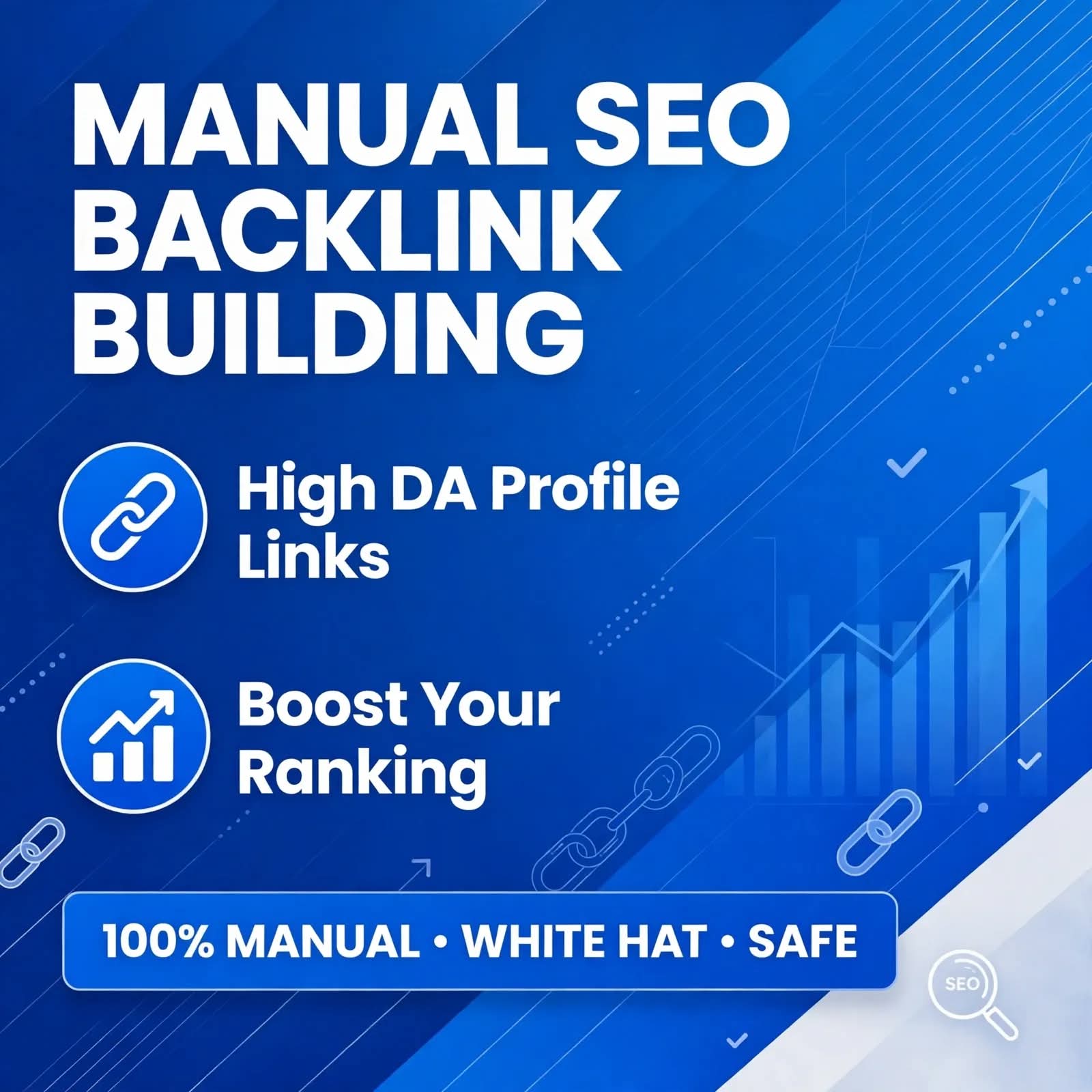 I will do manual SEO backlink building for your websi...