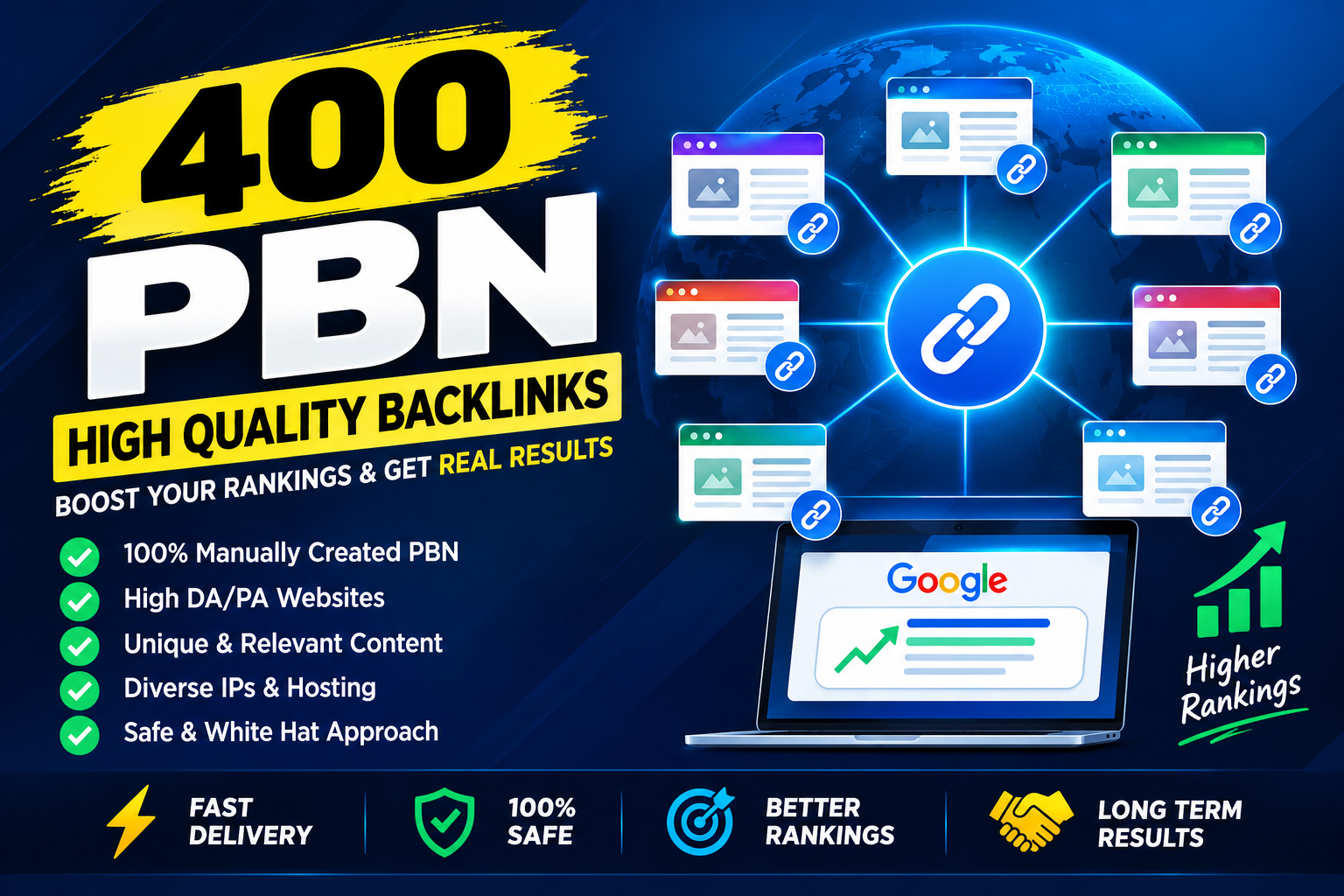 I Will Create 400 Premium PBN Backlinks to Strengthen...