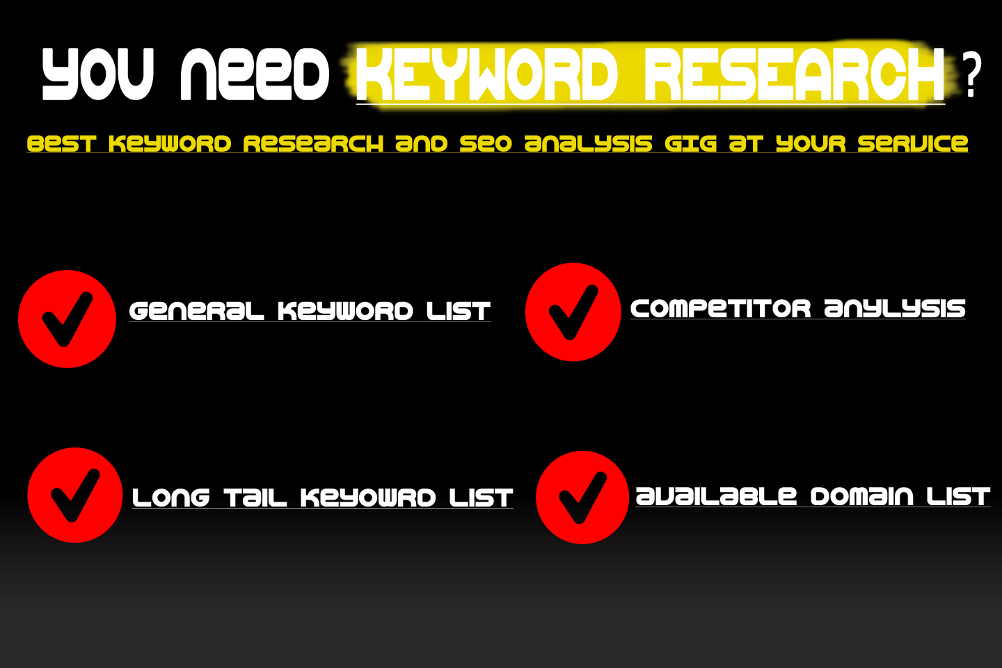 indepth KEYWORD research, seo analysis and domain re...