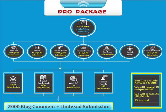 Best Link Pyramid Service with social signals to Rank...