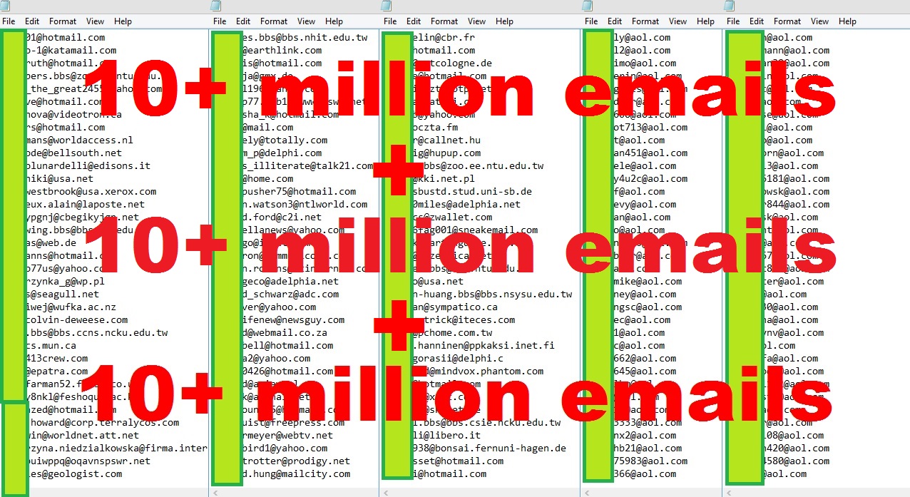 Give You Over 30-Millions REAL Email List