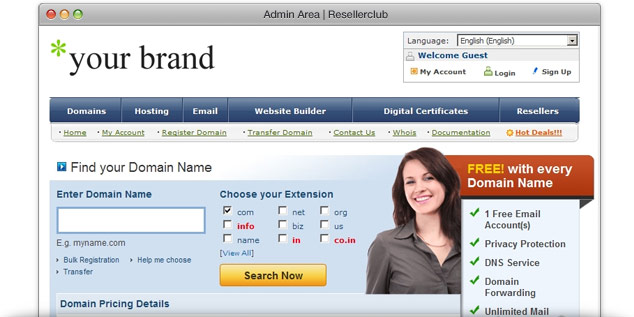 I will create a resellerclub so you can sell domains ...