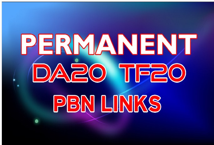 SUPER STRONG 20 Permanent PBN Links DA20+ & TF 20...