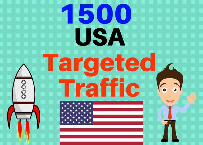 1500 USA TARGETED Human traffic to your web or blog s...