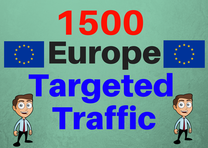 1500 Europe TARGETED Human traffic to your web or blo...