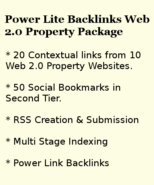 20 Contextual Links from 10 Web 2.0 Property Backlink...