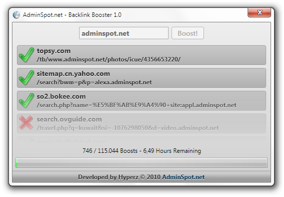 Backlink Booster 115000+backlinks adds backlinks and ...