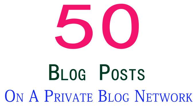 I will create 100 blog posts on a private blog networ...