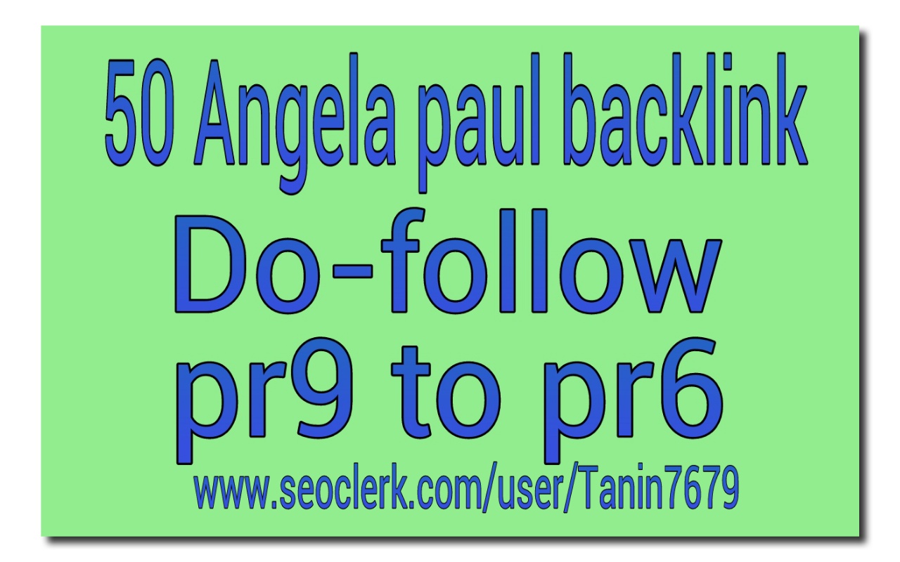 submit 50 pr9 to pr6 angela paul profile backlink