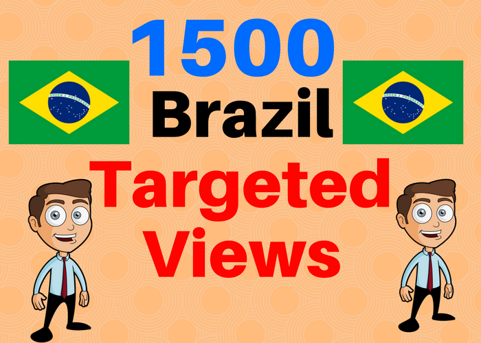 1500 BRAZIL TARGETED traffic to your web or blog site...