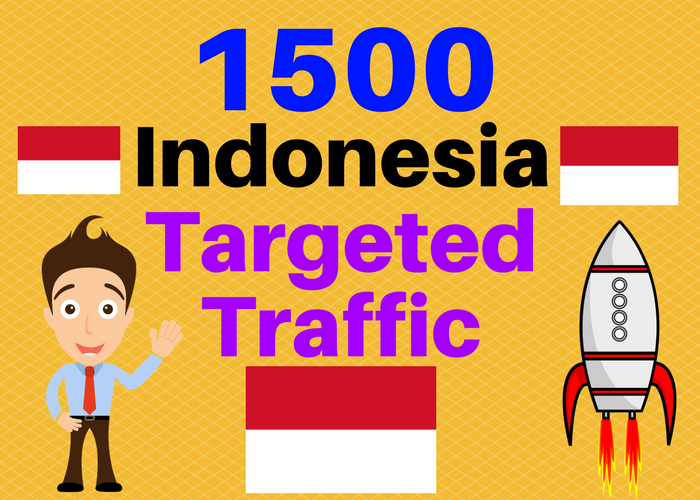 1500 INDONESIA TARGETED Human traffic to your web or ...