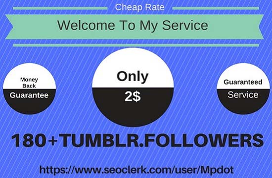 Add You Fast 180+ USA Base Tumblr Followers