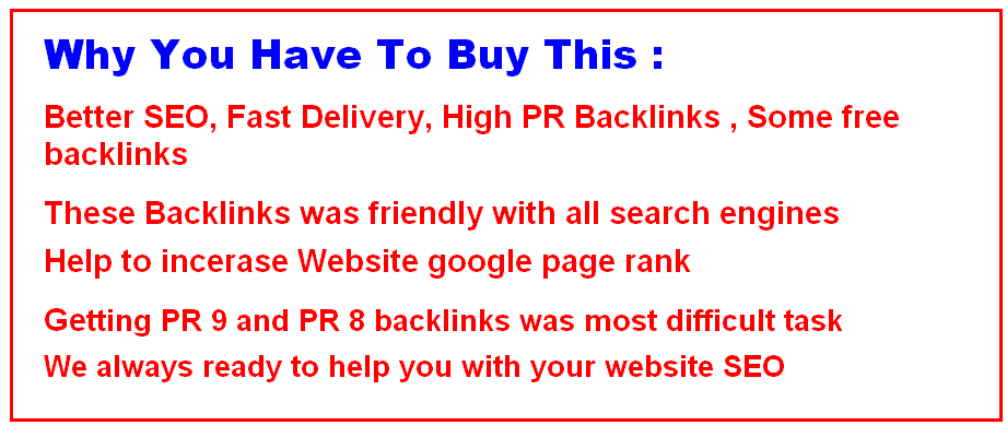 I Manually Do 5 PR9 + 3 PR8+ 3 PR7+ 5 PR6 + 1000 SEO ...